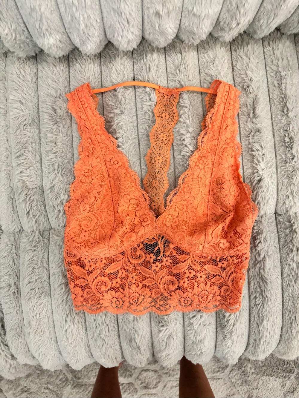 Daytrip Orange Lace Bralette Racerback